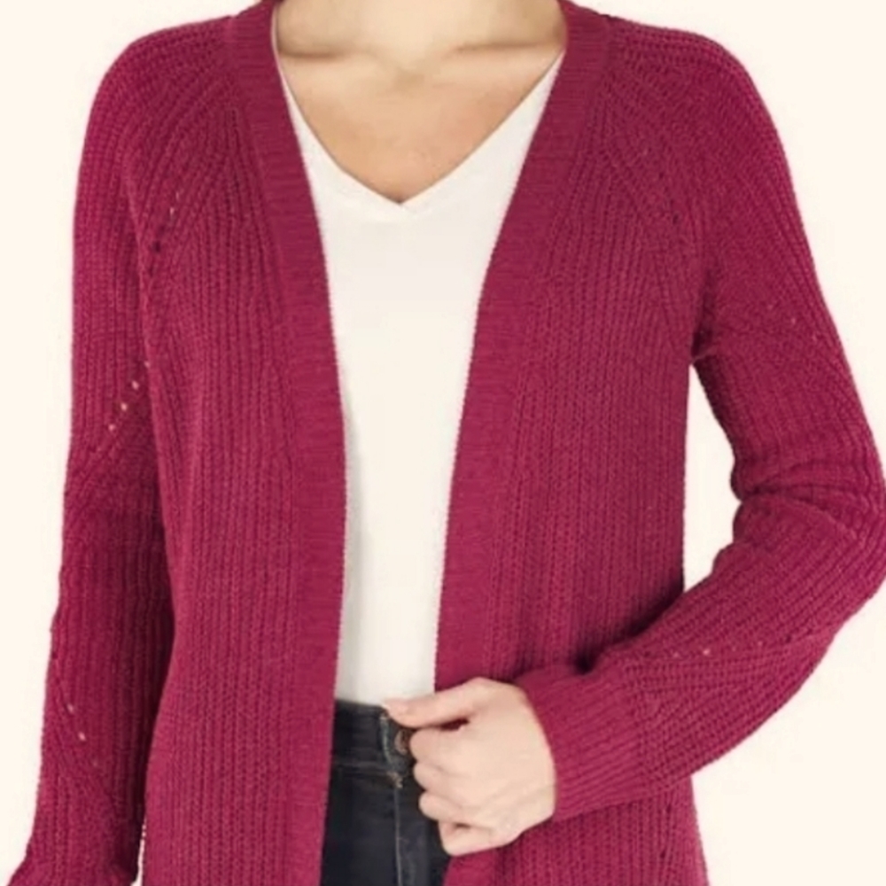 Ladies Chenille Cardigan